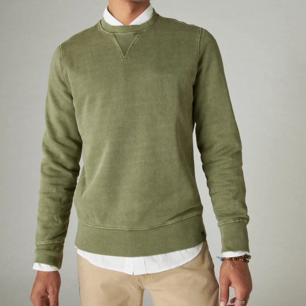 Lucky Brand Cloud Soft Fleece Crew Neck Sweatshirt - Men's Sz M / Women's XL/1X